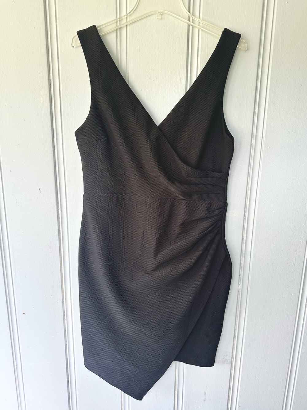 Black Sleeveless Asymmetrical Hem Dress size 12